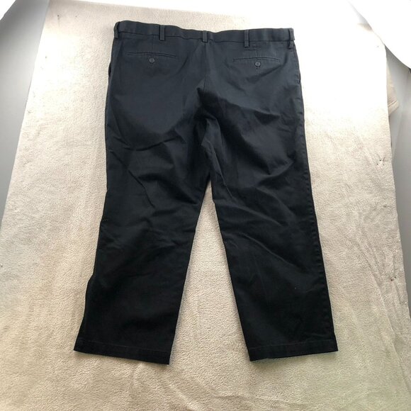 Dockers Men's Chinos 44x26 Measured Black Relaxed Fit Cotton Blend Smart - Picture 11 of 16